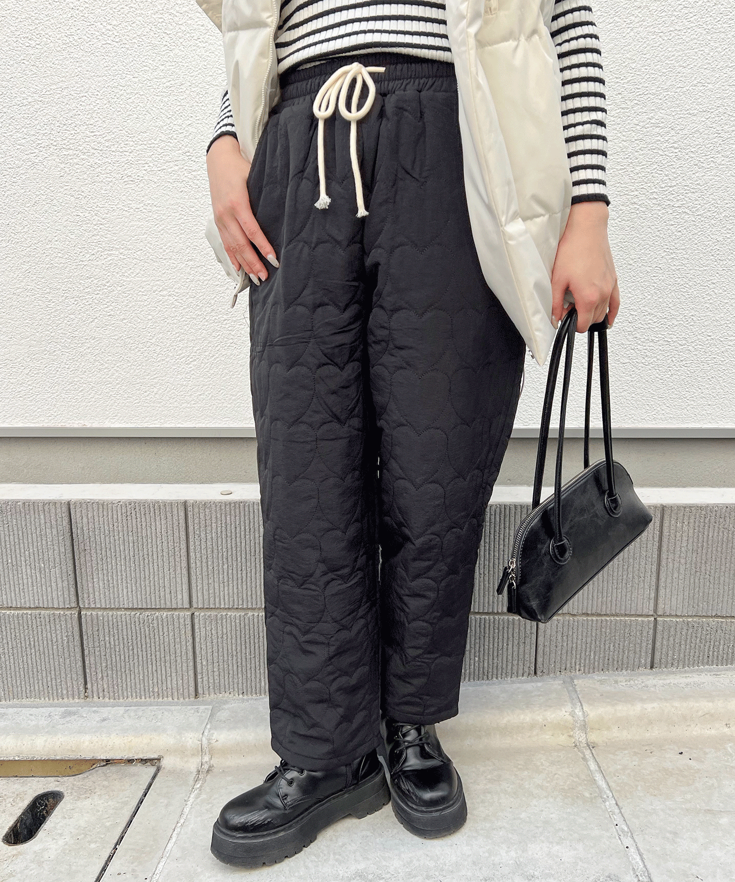 【Official限定販売】ハートキルティングパンツ