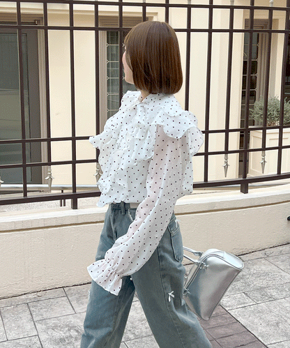 【Official限定価格】ハートフロッキーシャインブラウス