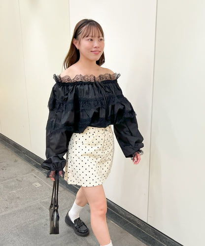 【Official限定販売】2WAYレースブラウス