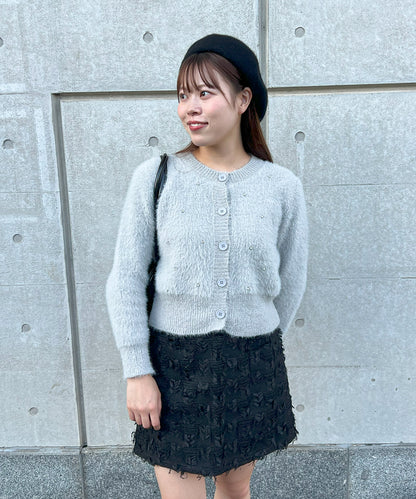 フリンジ台形ミニスカート