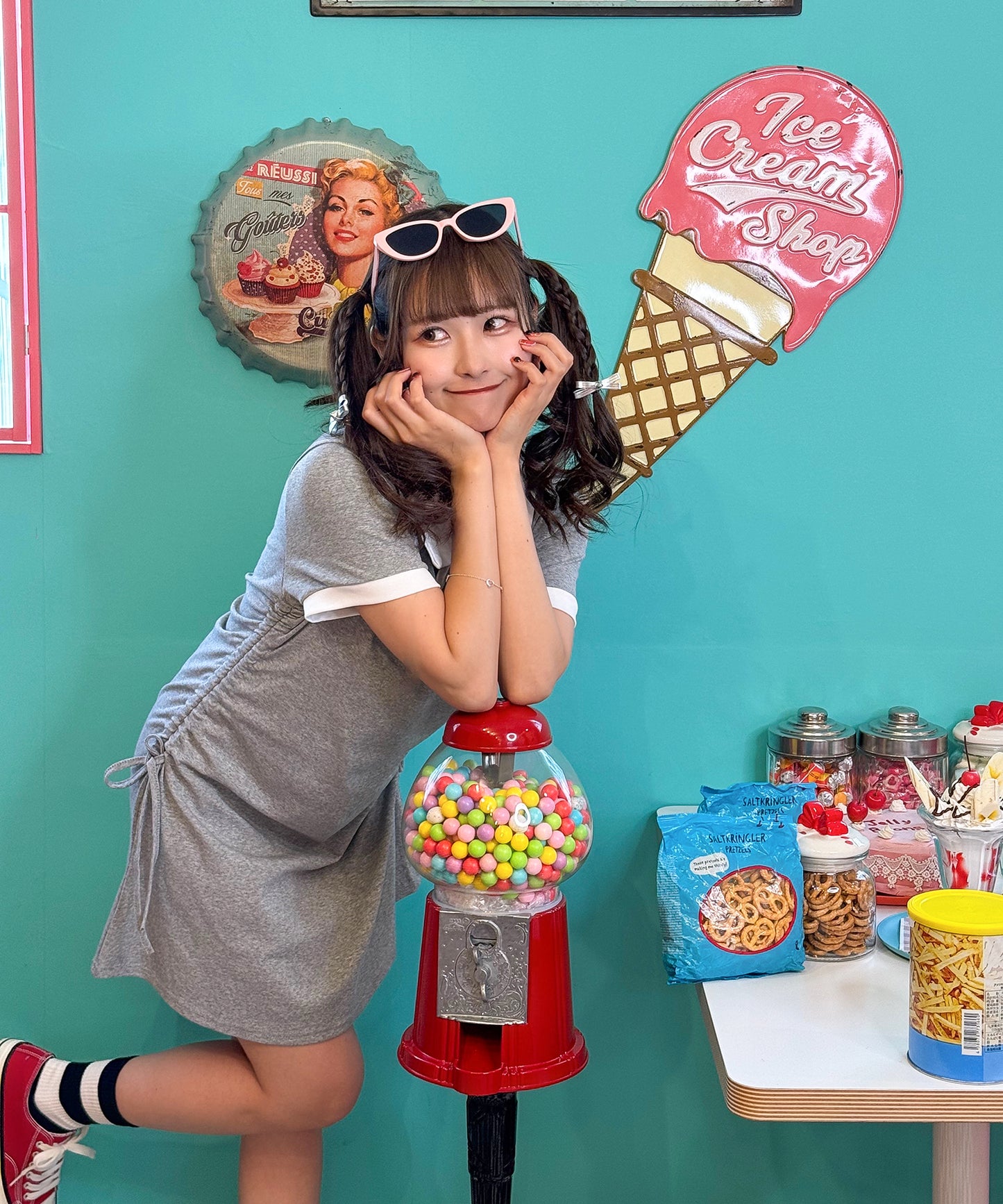 スキッパーカットポロワンピ