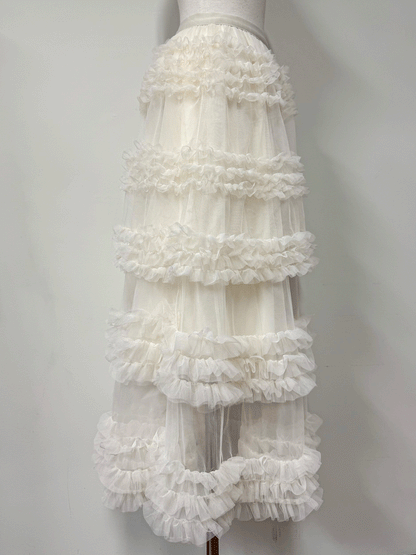 【Official限定価格】ボリュームチュールロングスカート