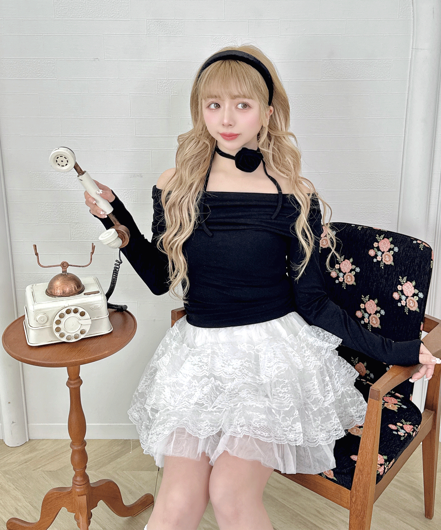 ティアードチュールミニスカート