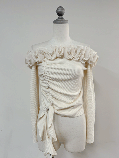 フレンチフリルトップス