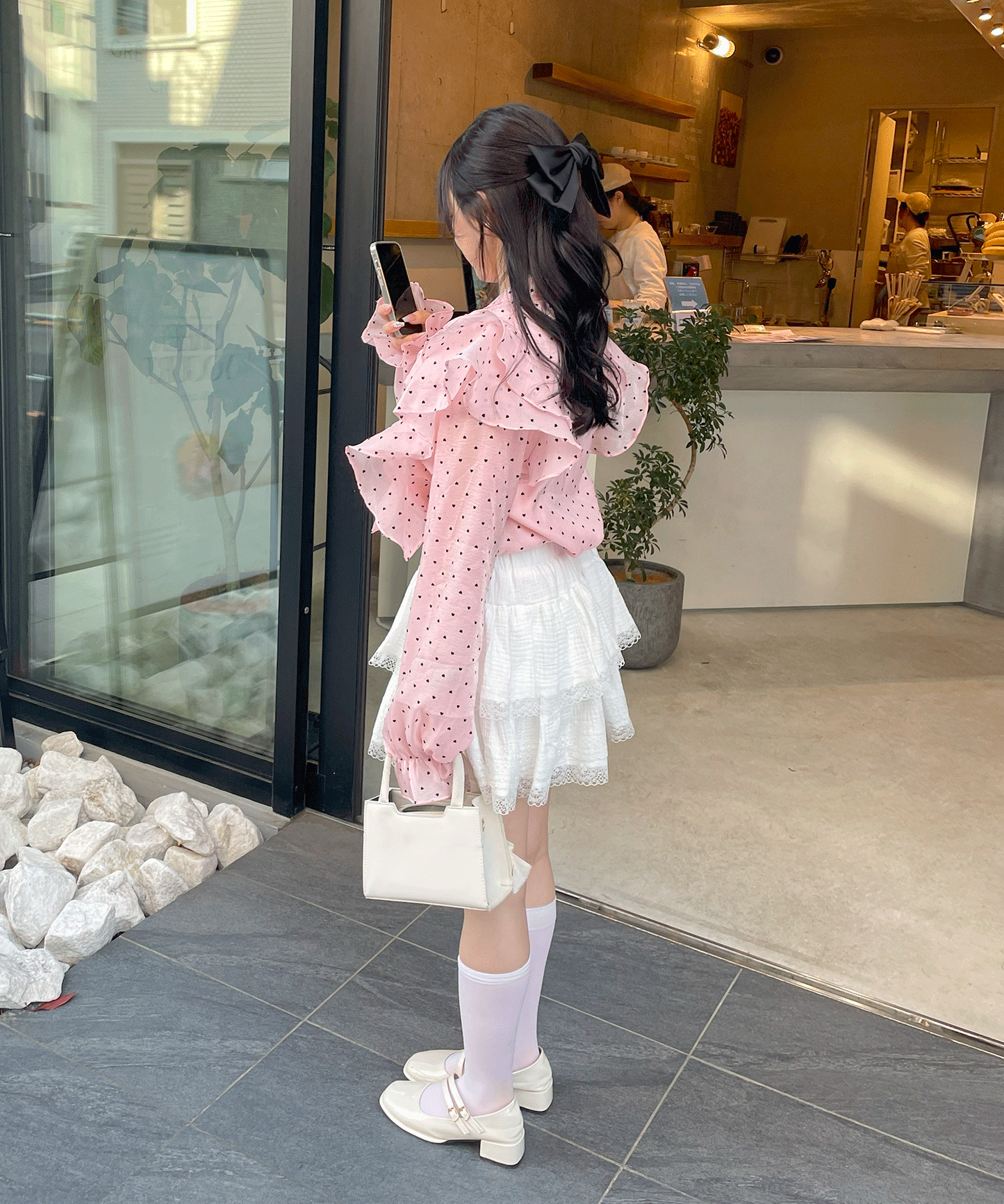 【Official限定価格】ハートフロッキーシャインブラウス