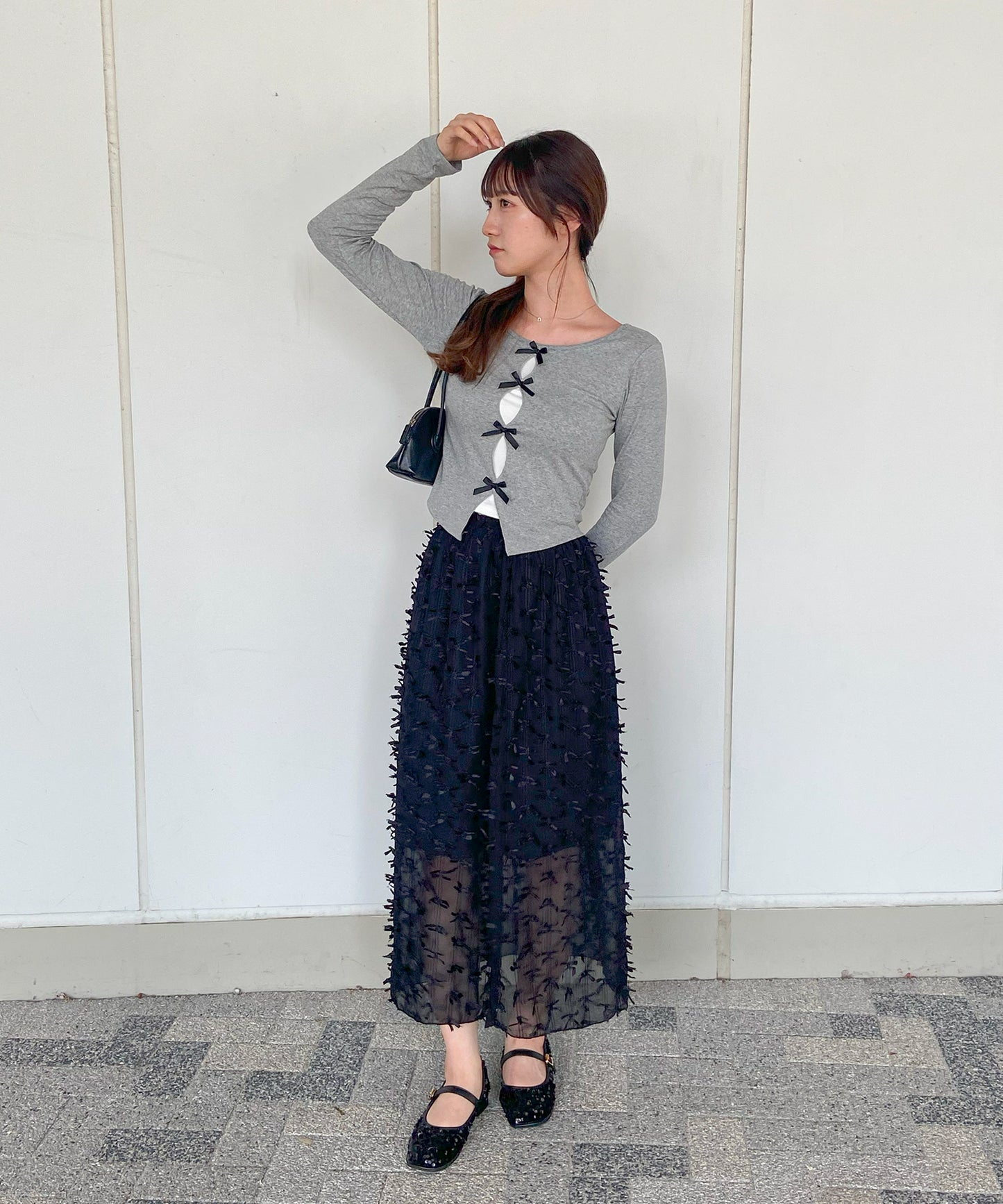 【Official限定販売商品】リボンシフォンスカート