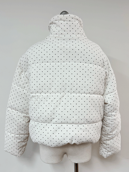 コーデュロイドットパフブルゾン