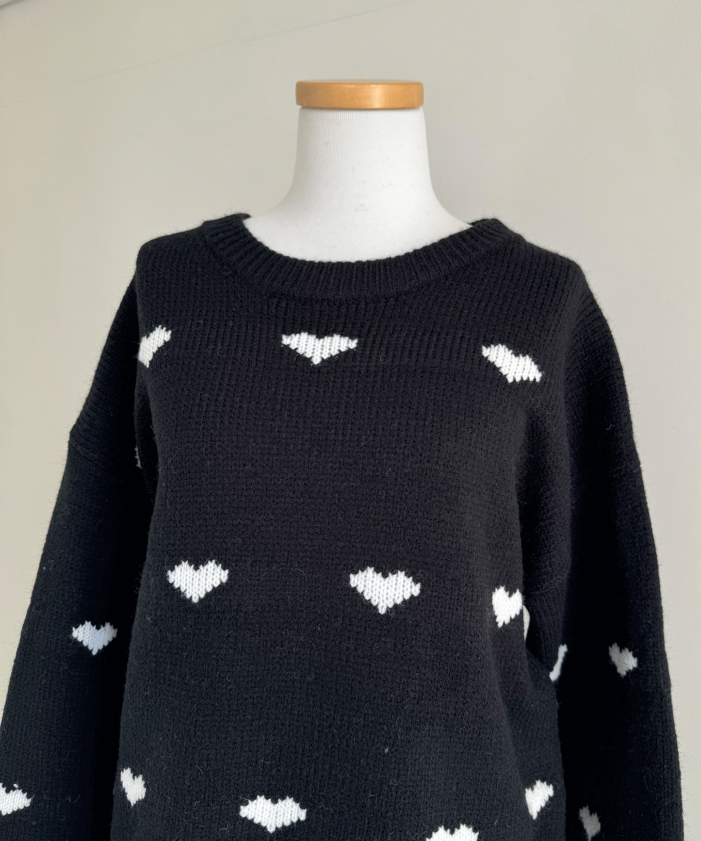 【Official限定価格】ハートジャガードニット