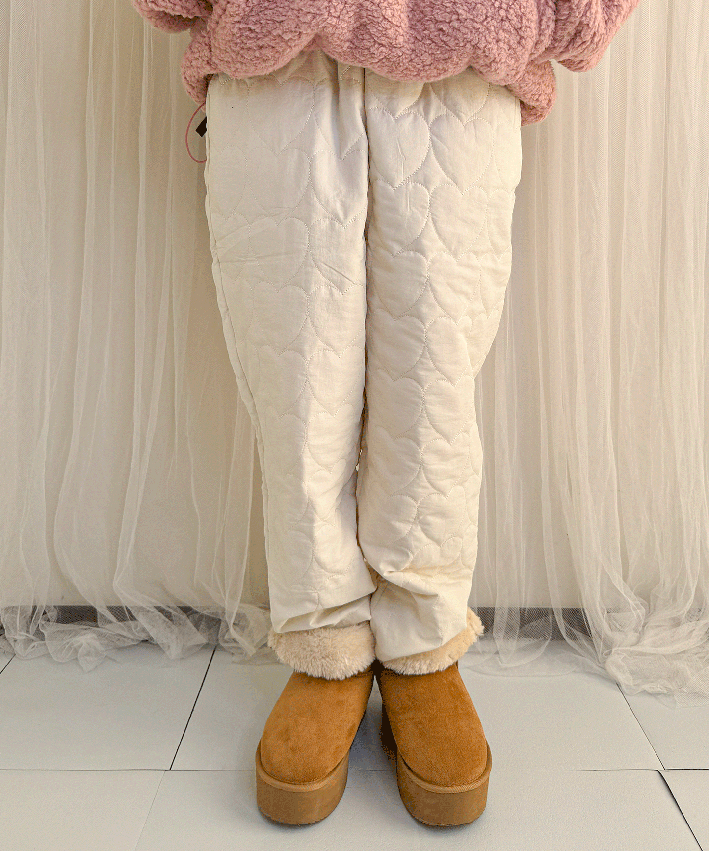 【Official限定販売】ハートキルティングパンツ