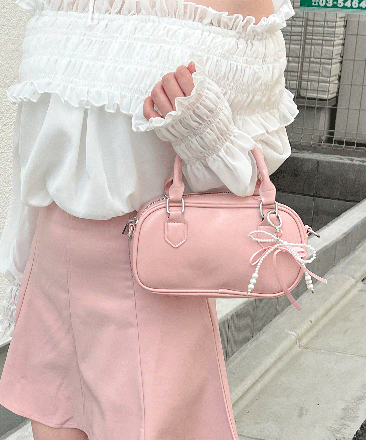 チャーム付きミニボストンBAG