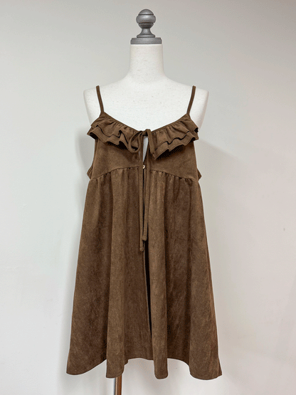 【Official限定価格】スエードキャミワンピース
