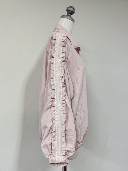 【Official限定価格】レースフリルブルゾン