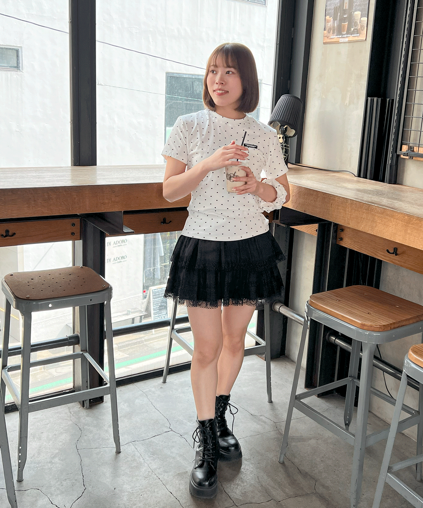 コットンティアードミニスカート