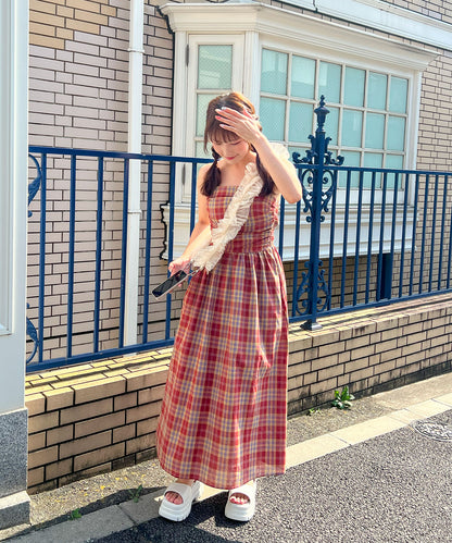 【Official限定販売】ベアチェックワンピース