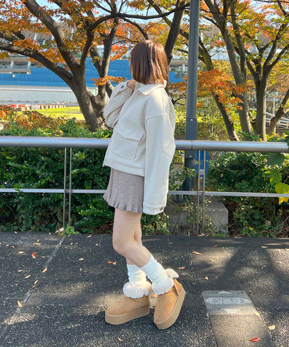 【Official限定価格】ブラッシュドブルゾン