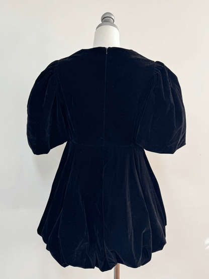 【Official限定】バルーンベロアワンピース