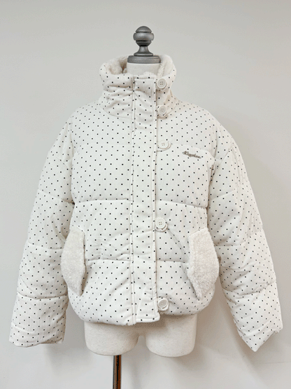 コーデュロイドットパフブルゾン