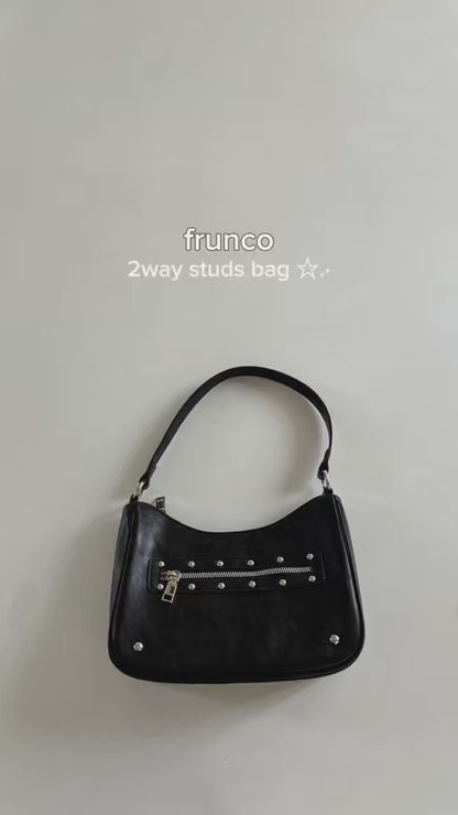 【Official限定価格】スエード２wayスタッズBAG