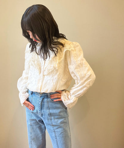 総レースシアーブラウス