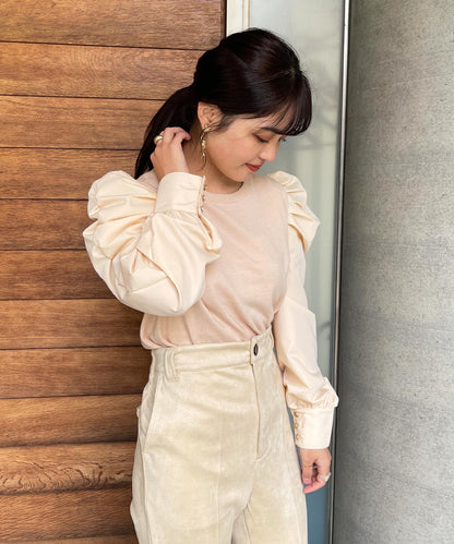 袖コンシャスTOPS
