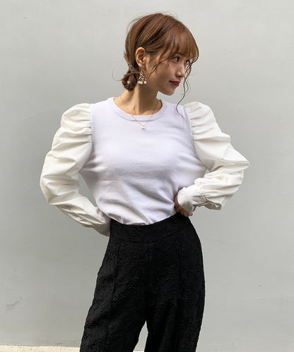 袖コンシャスTOPS