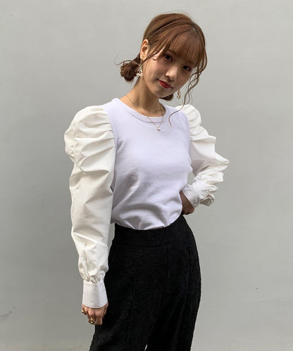 袖コンシャスTOPS