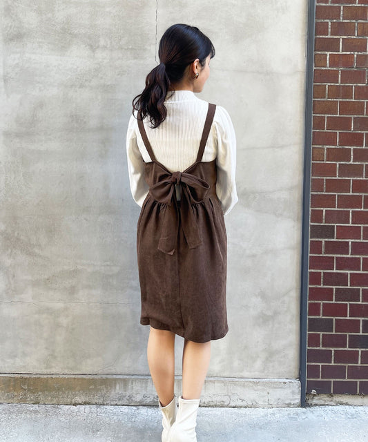 ショート丈バックリボンOP