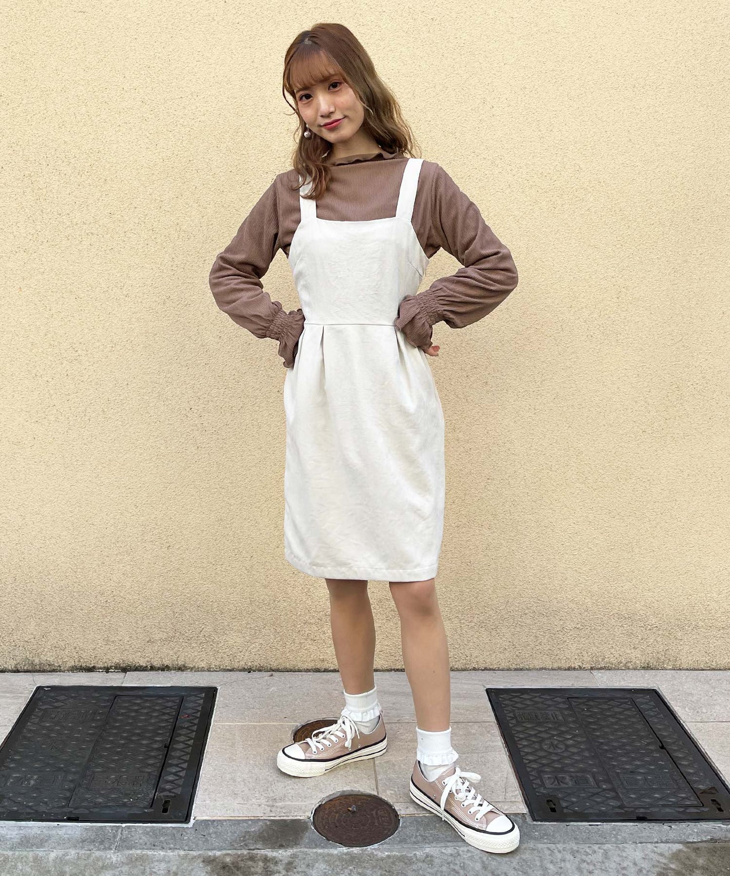 ショート丈バックリボンOP