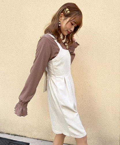 ショート丈バックリボンOP