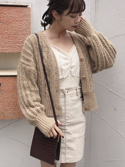 コーデュロイ台形スカート