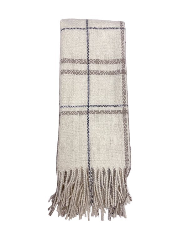 チェック柄ストール