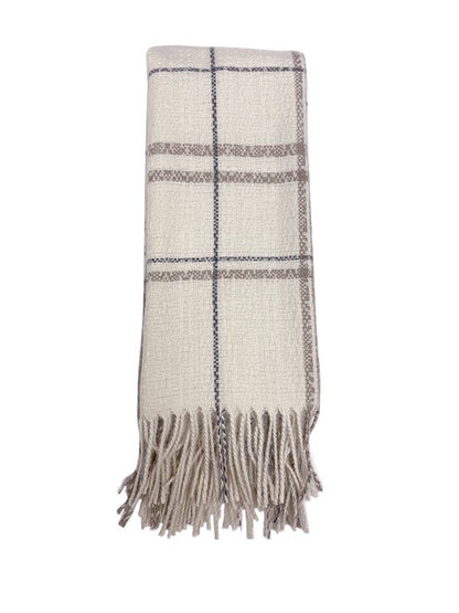 チェック柄ストール