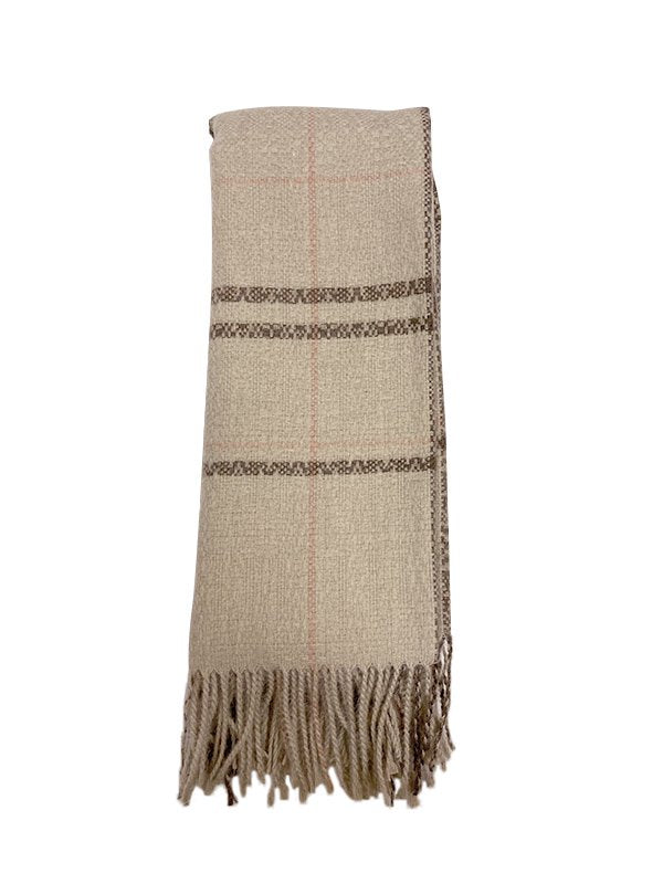 チェック柄ストール