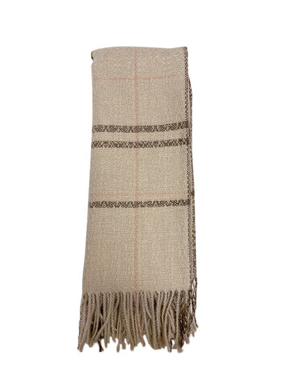 チェック柄ストール