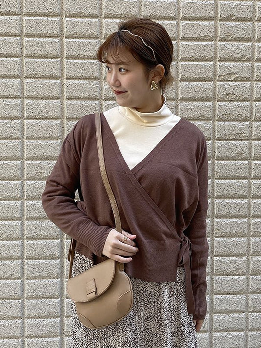 カシュクールニットカーデ