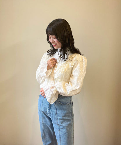 総レースシアーブラウス