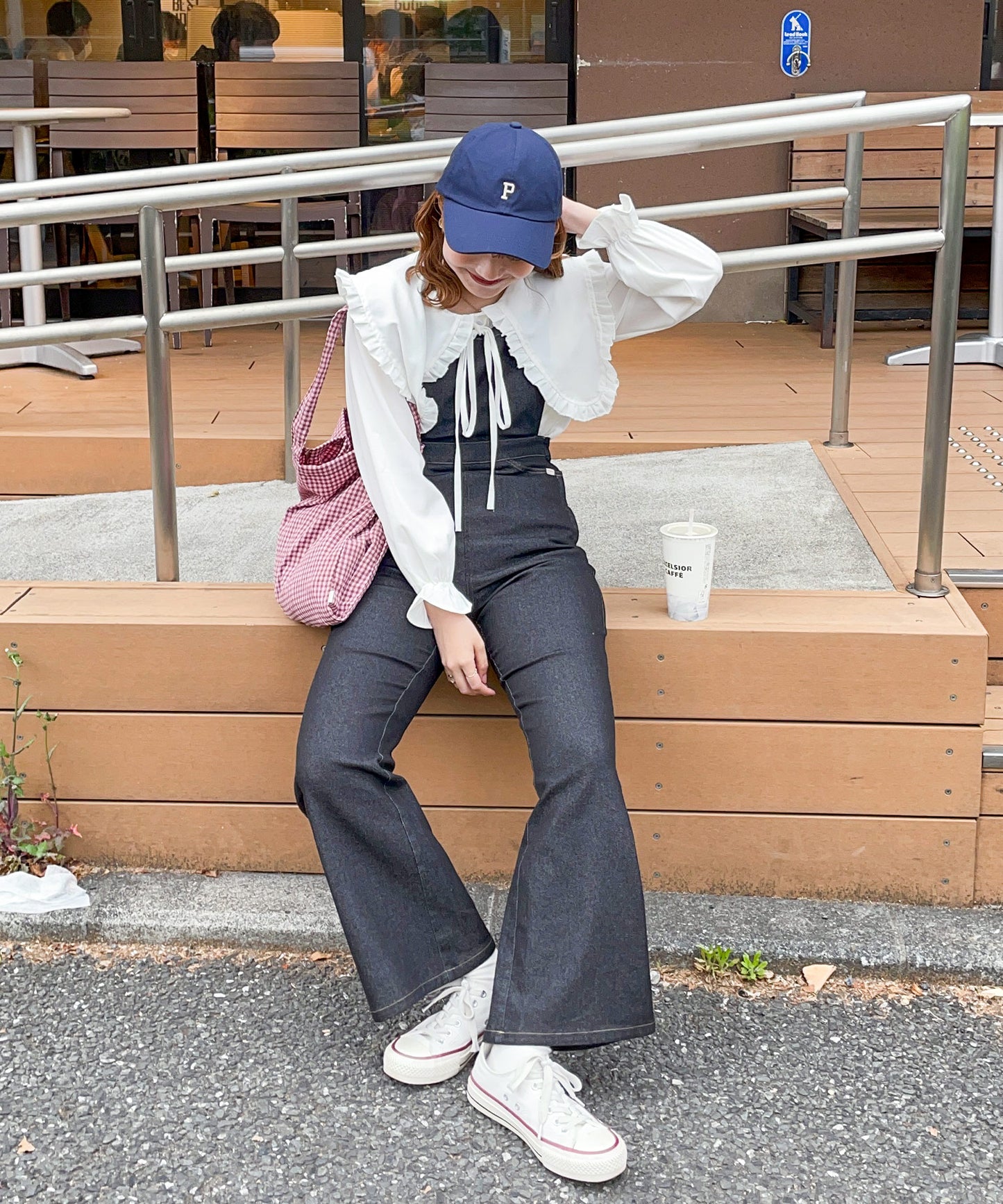 ビッグカラーリボンブラウス