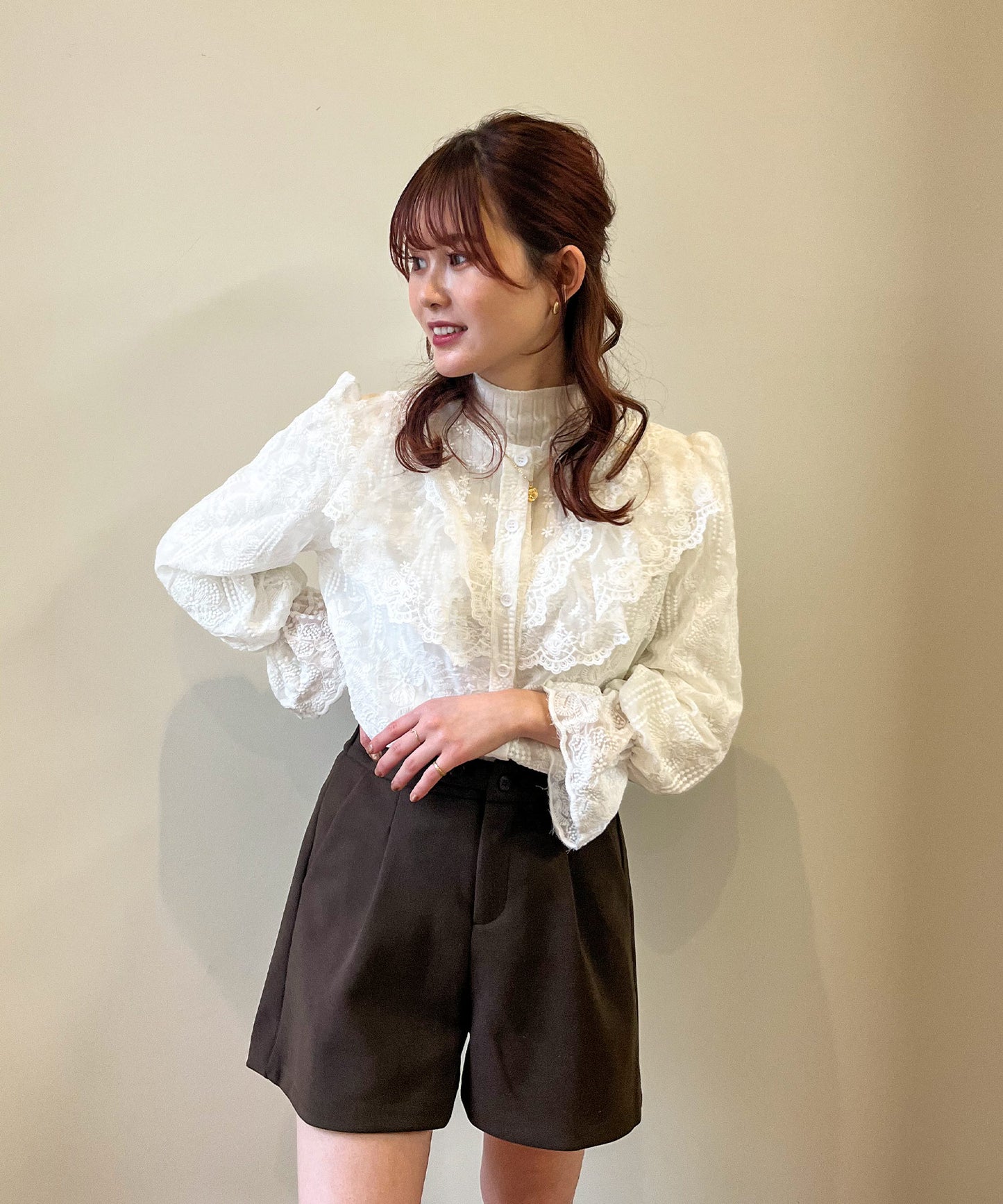 総レースシアーブラウス